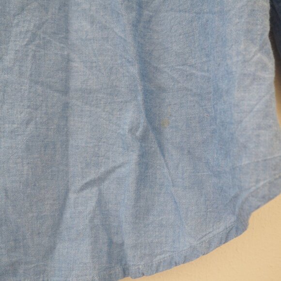 Velvet by Graham & Spencer Kira Blue Flower Floral Embroidered Top sz M - Picture 12 of 12